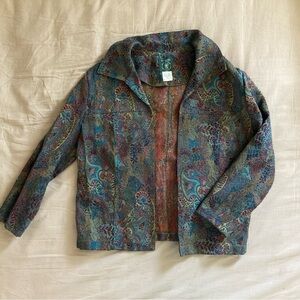 Handmade in Canada patterned jacket
